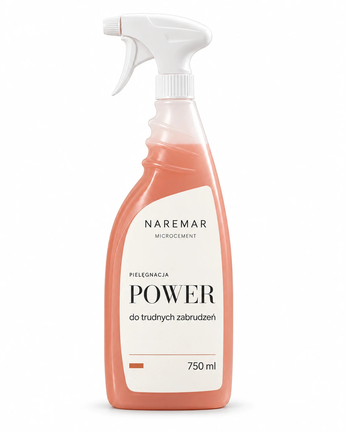 Butelka NAREMAR POWER 750 ml — widok etykiety