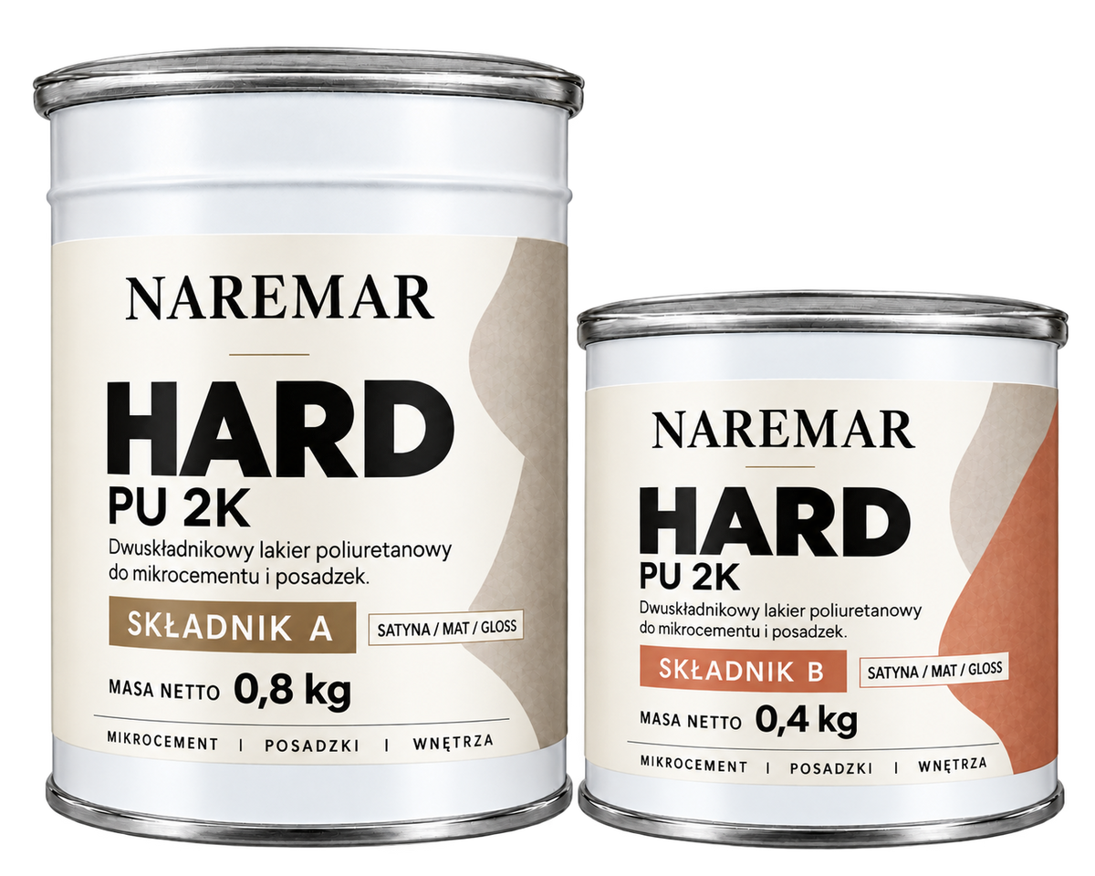 NAREMAR HARD 1,2 kg — składnik A 0,8 kg i składnik B 0,4 kg
